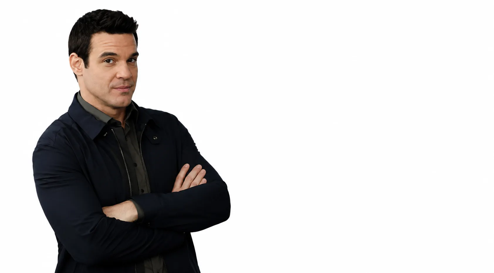 Pete Lattimer Warehouse 13 Black Cotton Utility Jacket with Shirt Collar